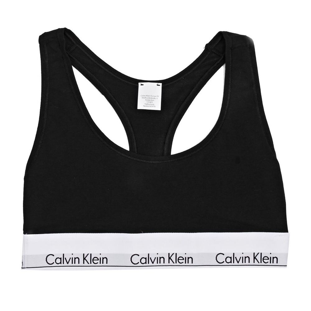 Black CK Sports Bra